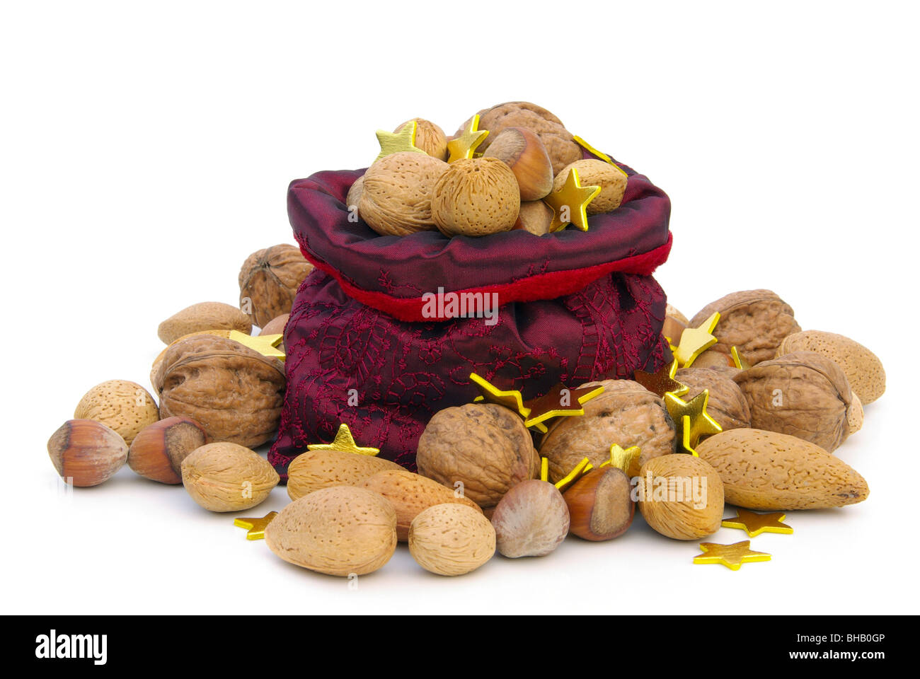 Nüsse Im Sack - Muttern im Sack 06 Stockfoto