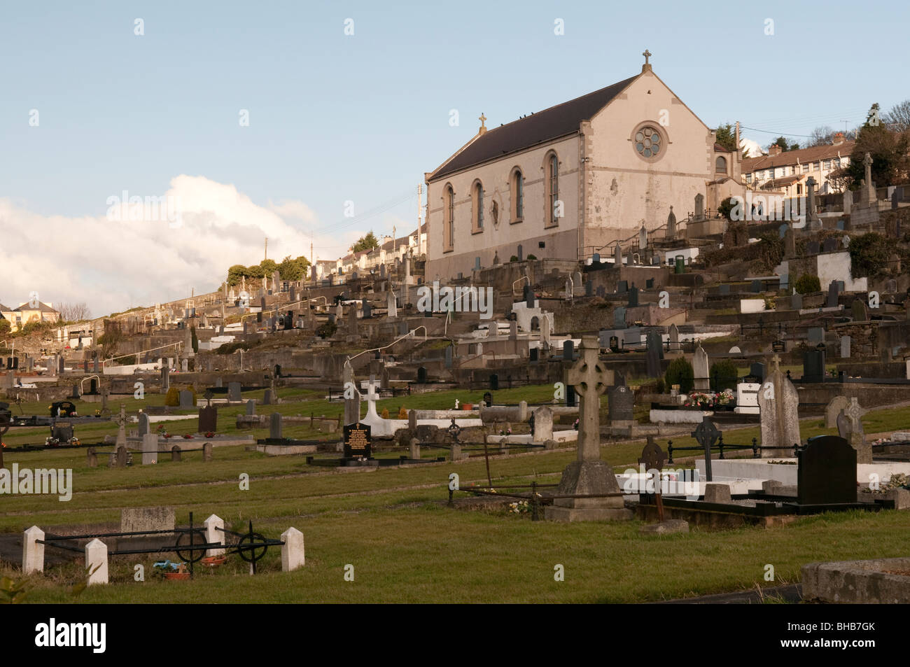 Str. Marys Kapelle und Friedhof, Newry, Nordirland Stockfoto
