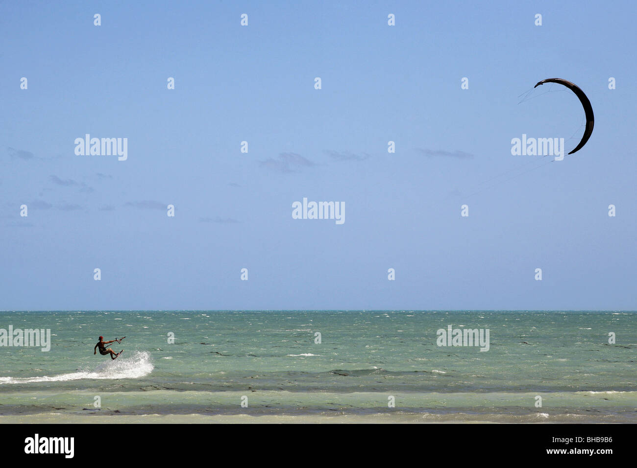 Kitesurfen, Smathers Beach, Key West, Florida, USA Stockfoto