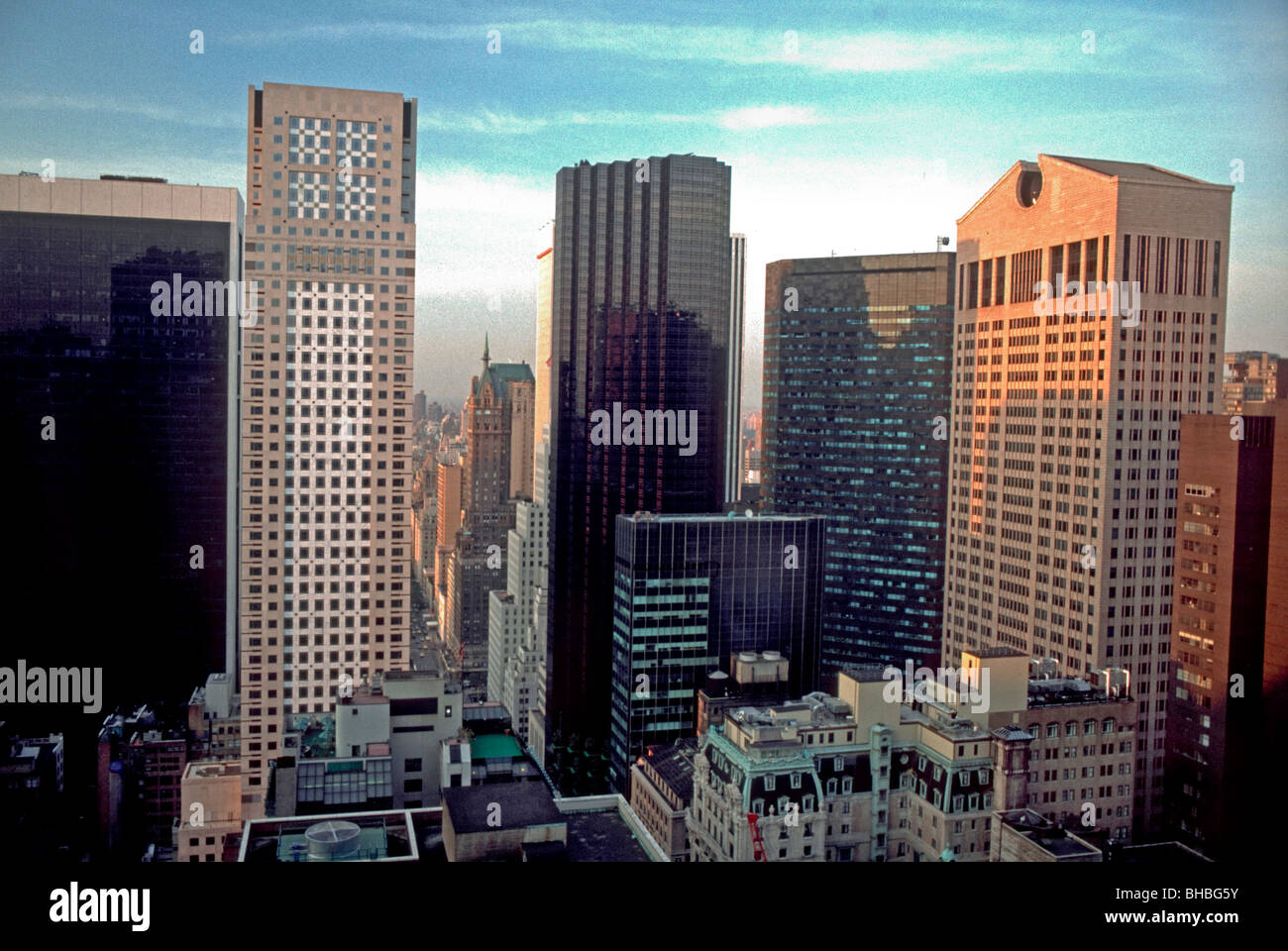 New York, NY, USA, Skyline, bei A.T. &T Corp. Geb. City Scapes/Skylines USA Städte, Manhattan Midtown, Tag Stockfoto