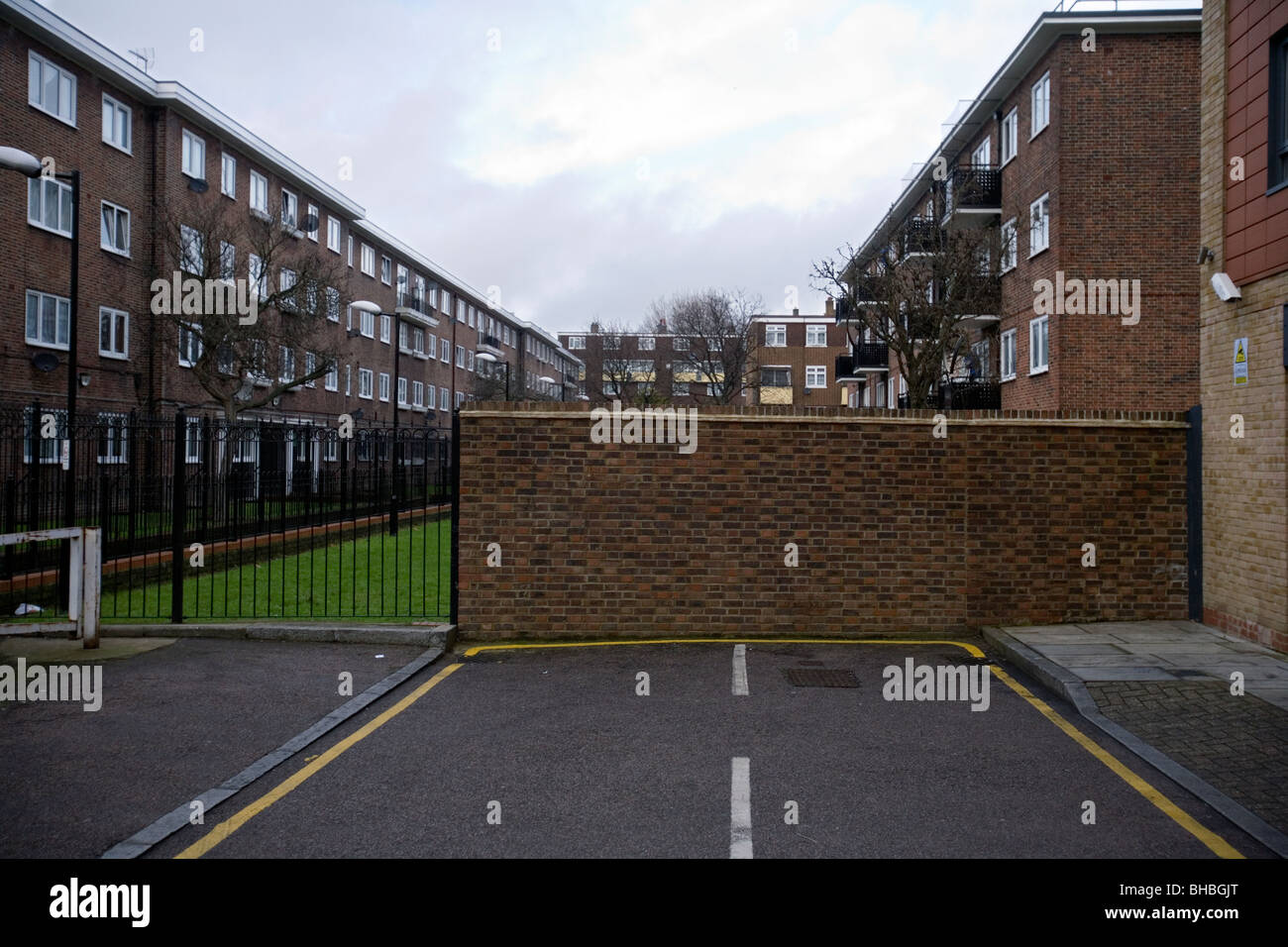 eine Sackgasse in Ost-london Stockfoto