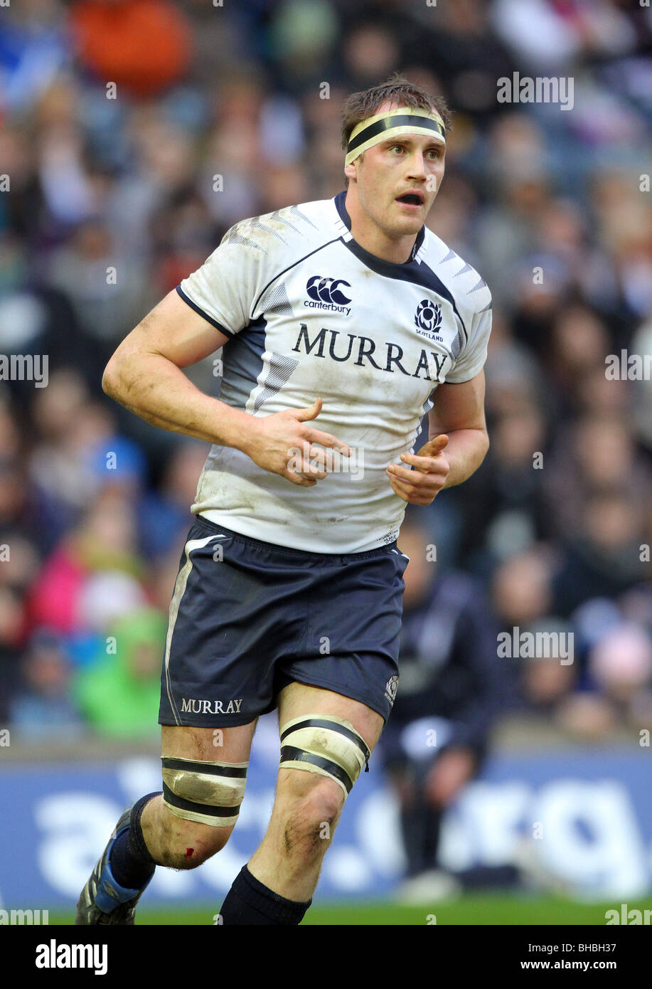 ALASTAIR KELLOCK Schottland & GLASGOW Krieger MURRAYFIELD EDINBURGH Schottland 7. Februar 2010 Stockfoto