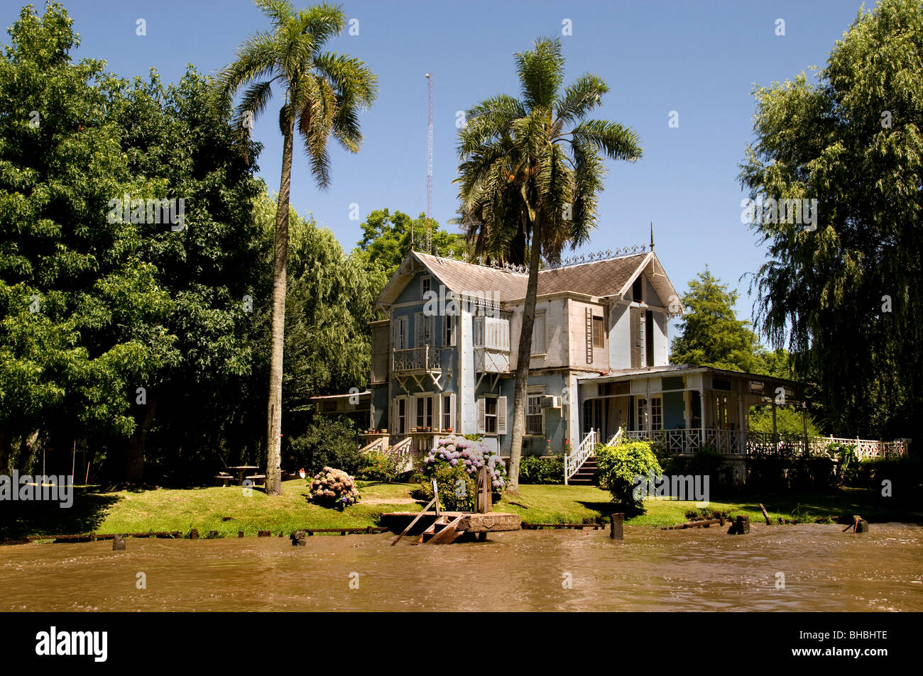 El Tigre Argentinien Delta Insel Flussinseln 17 Meilen nördlich von Buenos Aires Stockfoto