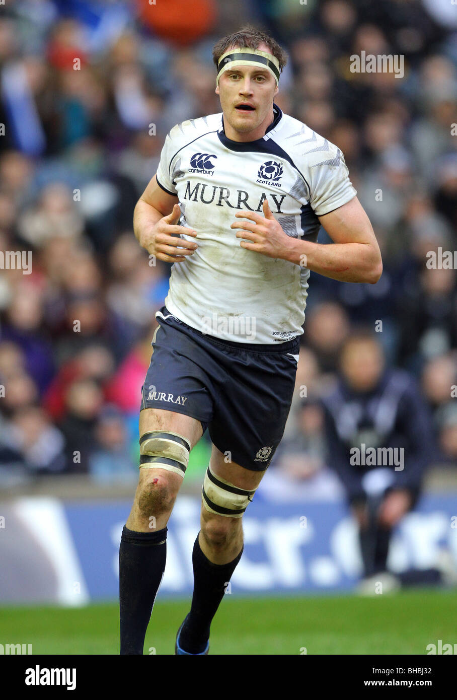 ALASTAIR KELLOCK Schottland & GLASGOW Krieger MURRAYFIELD EDINBURGH Schottland 7. Februar 2010 Stockfoto