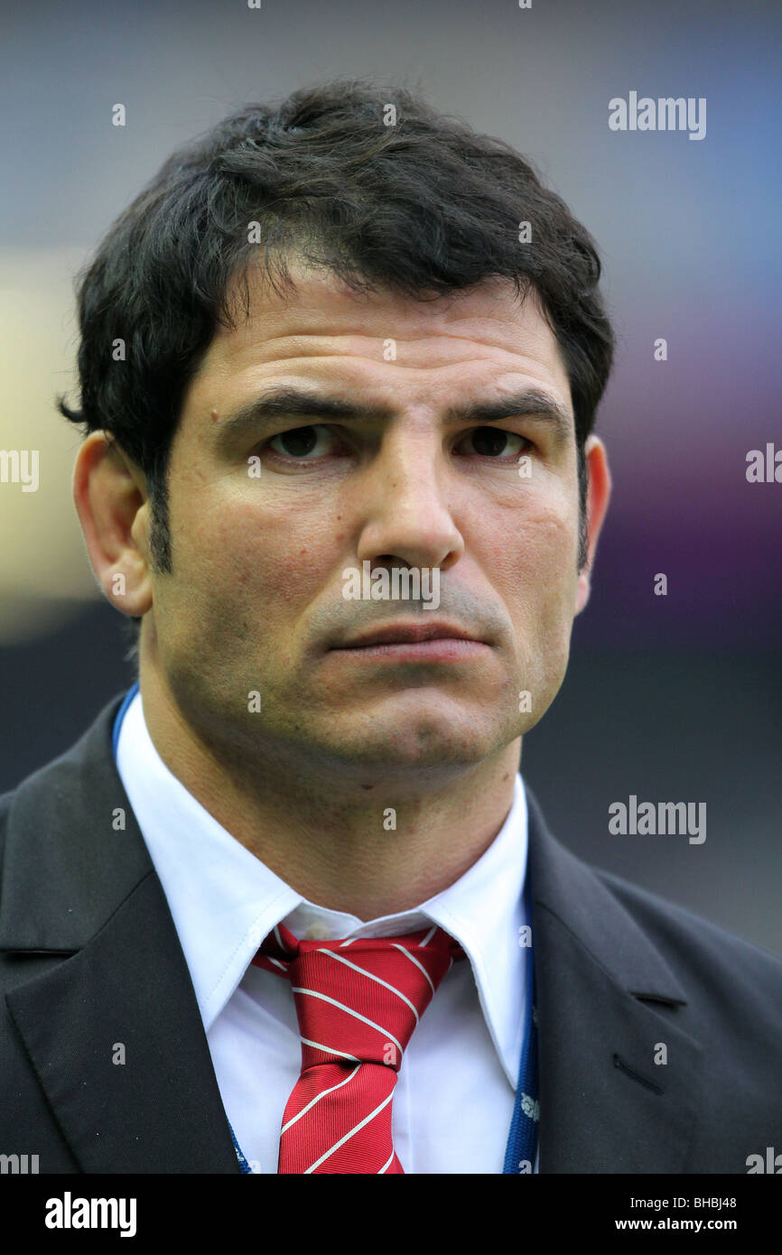 MARC LIÈVREMONT Frankreich RU COACH MURRAYFIELD EDINBURGH Schottland 7. Februar 2010 Stockfoto