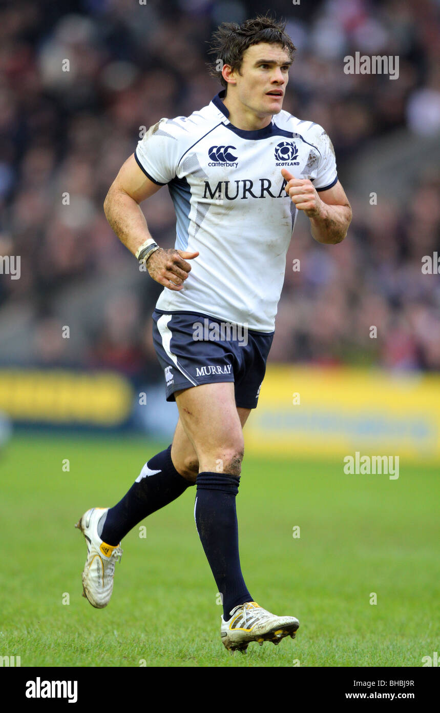 MAX EVANS Schottland & GLASGOW Krieger MURRAYFIELD EDINBURGH Schottland 7. Februar 2010 Stockfoto
