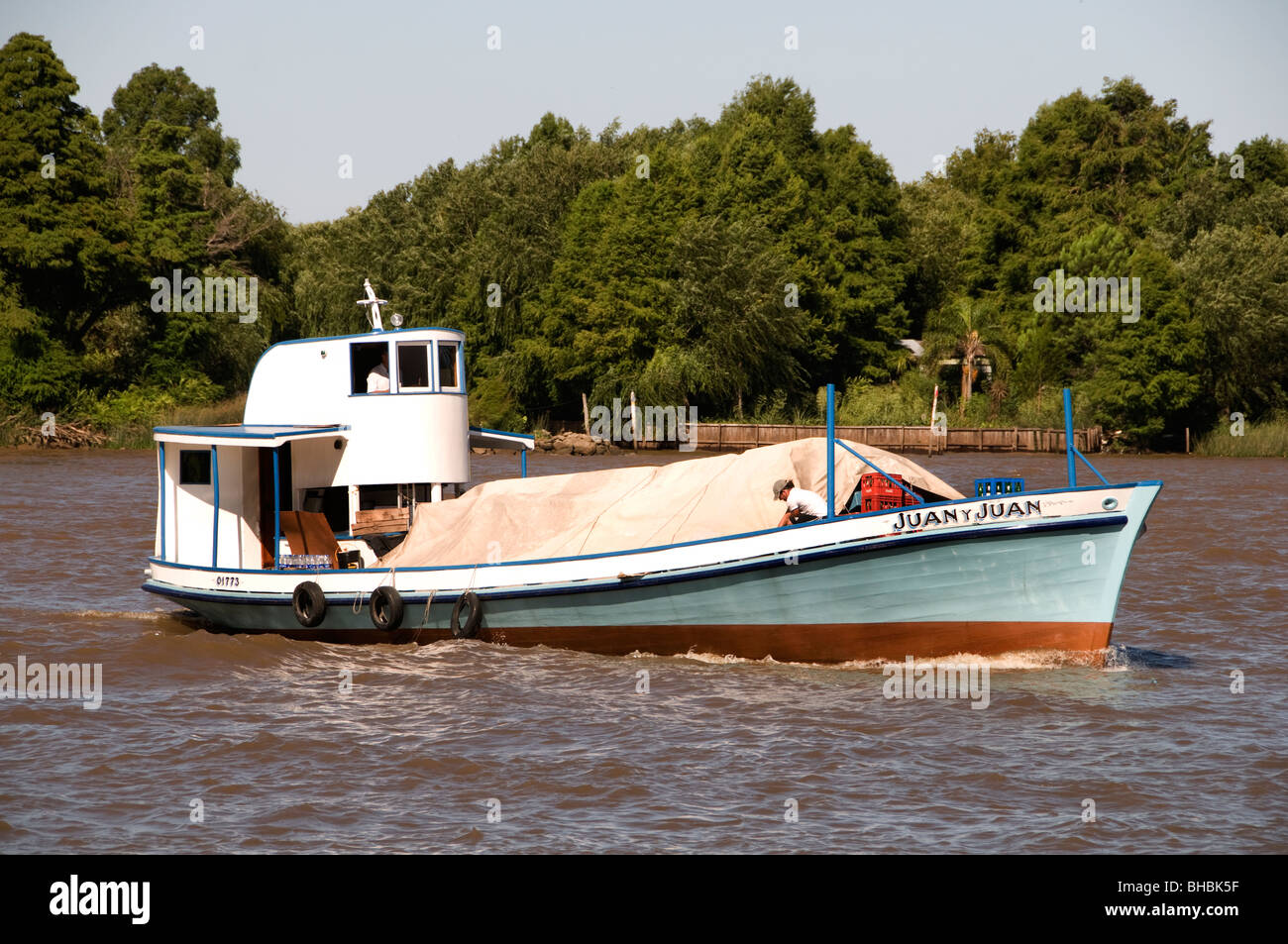 El Tigre Argentinien Delta Insel Flussinseln 17 Meilen nördlich von Buenos Aires Stockfoto
