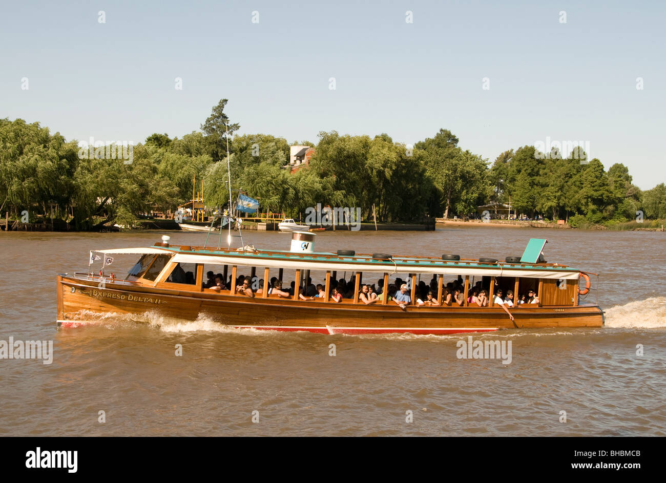 El Tigre Argentinien Delta Insel Flussinseln 17 Meilen nördlich von Buenos Aires Stockfoto