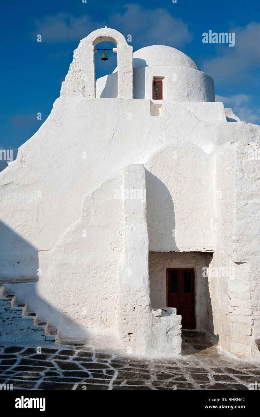 Kirche der Panagia Paraportiani, Mykonos, Griechenland Stockfoto