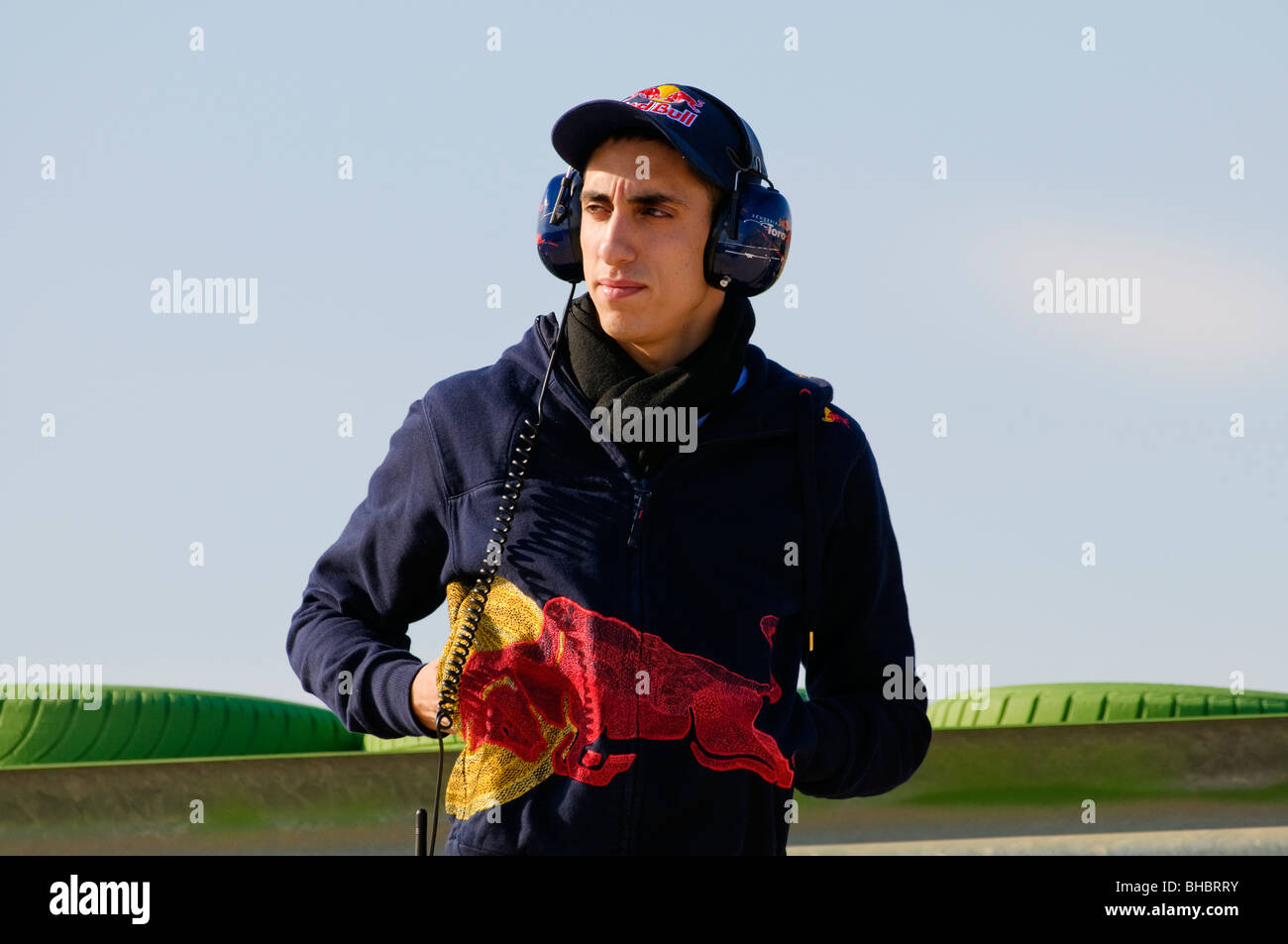 Porträt von Sebastien BUEMI (SUI), Formel-1-Fahrer mit dem Toro-Rosso-team Stockfoto