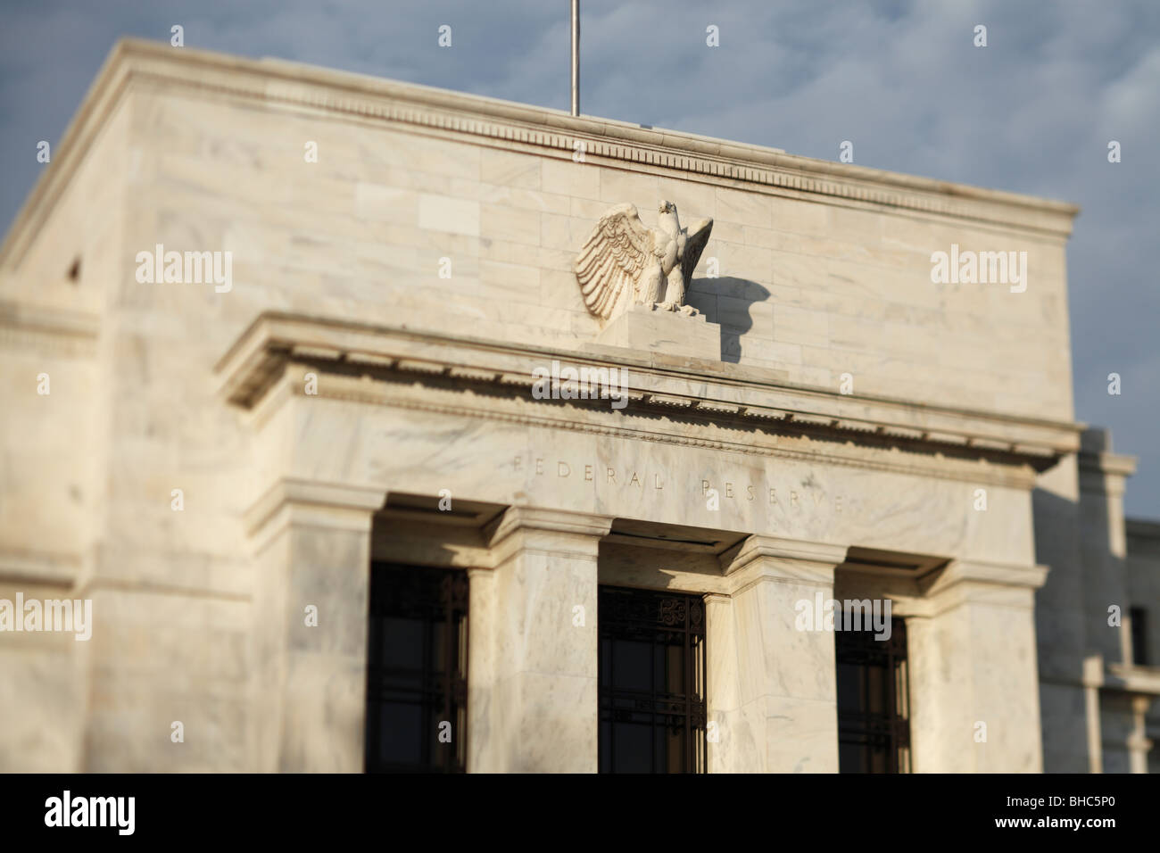 Federal Reserve Building Selective Focus Detail - Washington, DC Stockfoto