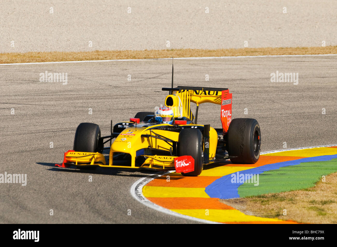 Vitaly PETROV fahren Renault R30-Formel-1-Rennwagen im Februar 2010 Stockfoto
