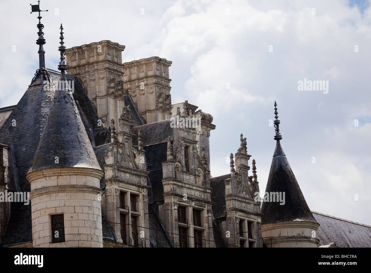 Chenonceau Schloss Detail 2 Stockfoto