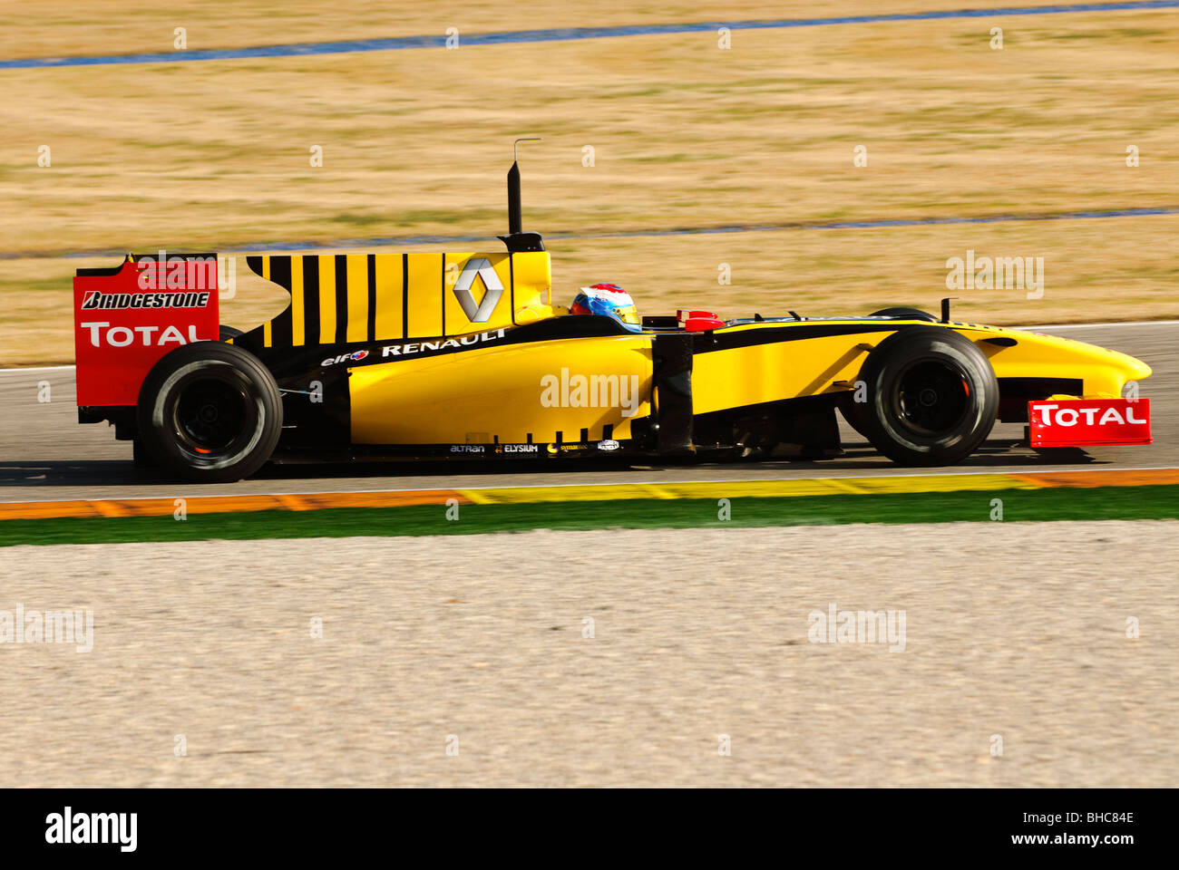 Vitaly PETROV fahren Renault R30-Formel-1-Rennwagen im Februar 2010 Stockfoto
