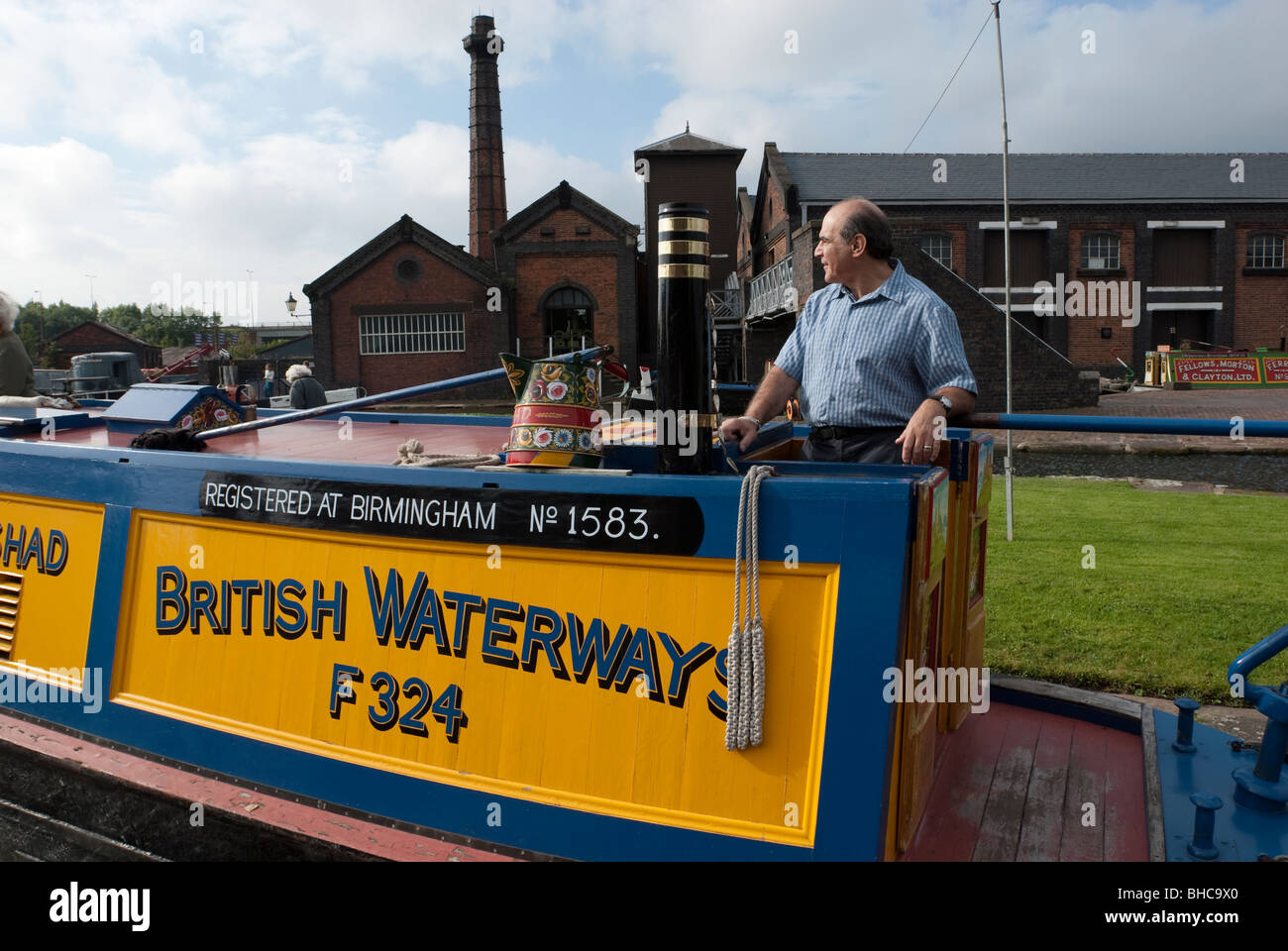 Hercule Poirot David Suchet Actor auf Kanalboot Stockfoto