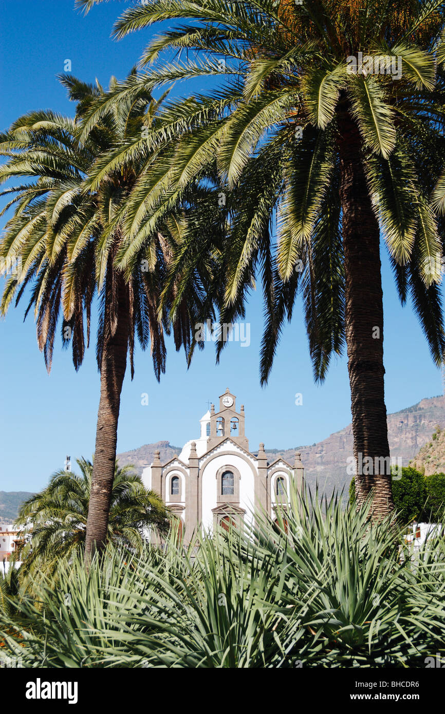 Kirche in Santa Lucia Dorf auf Gran Canaria auf den Kanarischen Inseln Stockfoto