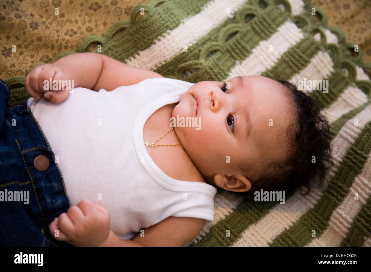 Drei Monate O. Baby Boy. Stockfoto