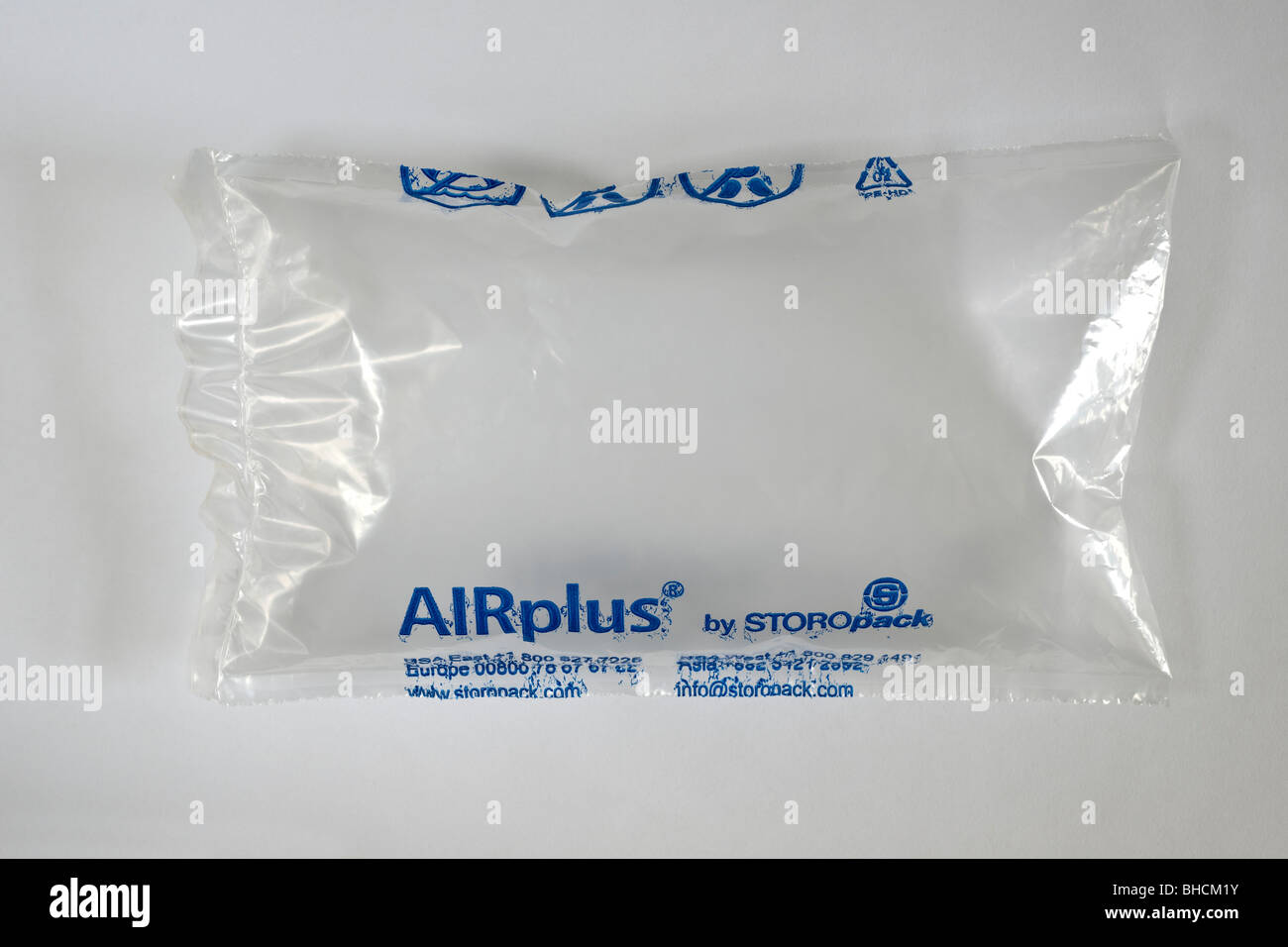 AirPlus-Paket-Luft-Verpackungsmaterial Stockfoto