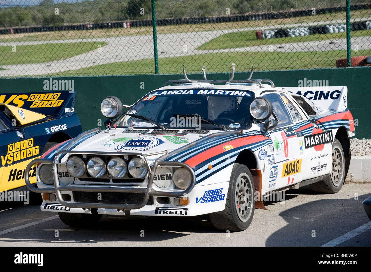 Der Lancia Rally 037 (auch bekannt als Lancia Abarth #037) Ex-Welt-Rallye-Sport Auto Stockfoto