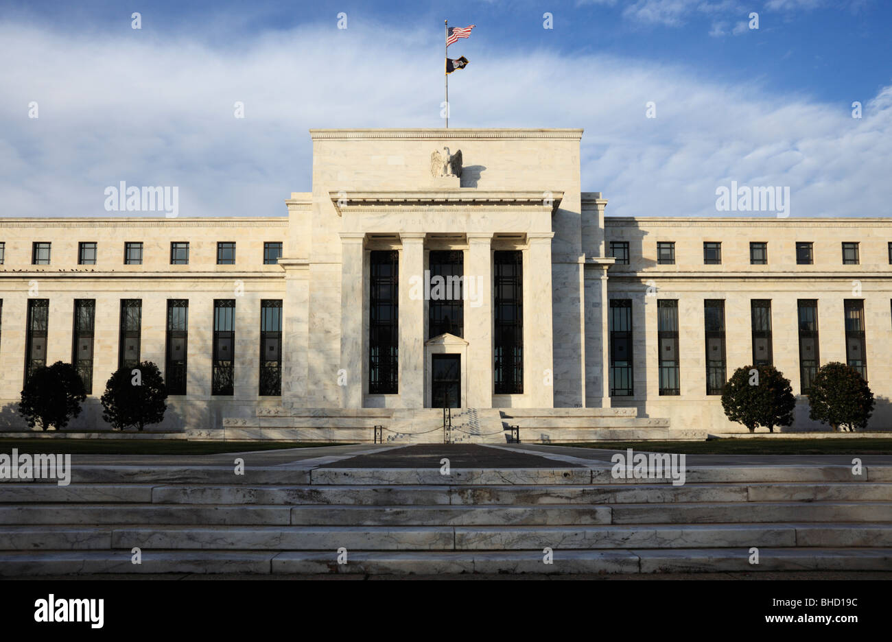 US-Notenbank Federal Reserve Building, Washington DC. Stockfoto