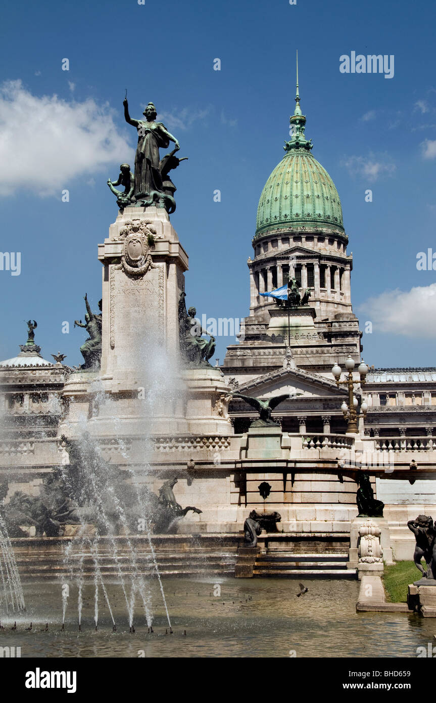 Palacio del Congreso Kongreßgebäude Buenos Aires Regierung Monserrat Argentinien Stockfoto