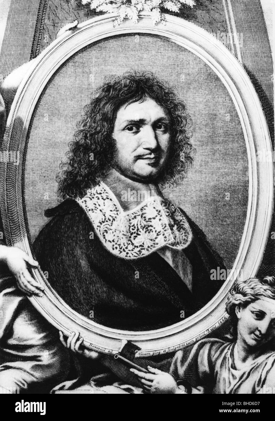 Colbert, Jean Baptiste, 29.8.1619 - 6.9.1683, französischer Politiker, allgemeine Steuerung der Finanzen 1665-1683, Porträt, Kupferstich von Robert Nanteuil, 1668, Artist's Urheberrecht nicht gelöscht werden Stockfoto