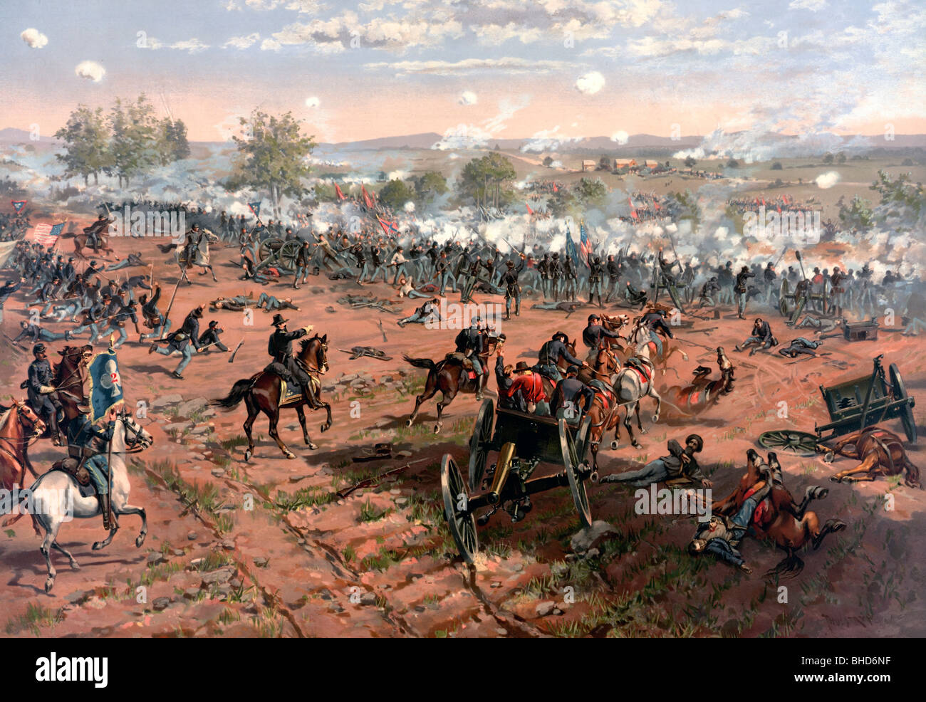 Schlacht von Gettysburg - USA Bürgerkrieg Stockfoto