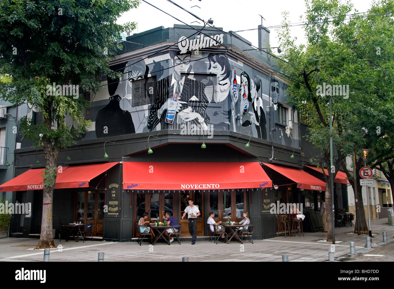 Novocento Italienisch Buenos Aires Belgrano Restaurant Bar-Pub-Cafe-Argentinien Stockfoto