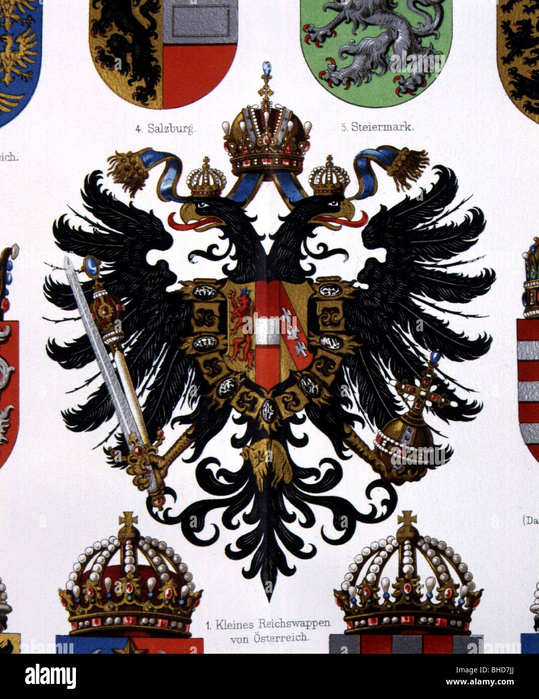 Heraldik, Wappen, ÖsterreichUngarns, kleines Kaiserliches Wappen