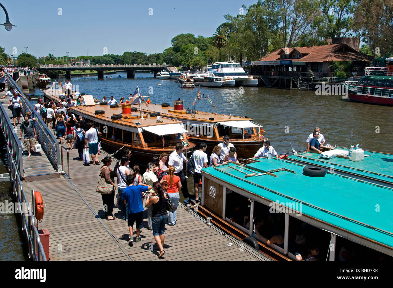 El Tigre Argentinien Delta Insel Flussinseln 17 Meilen nördlich von Buenos Aires Stockfoto