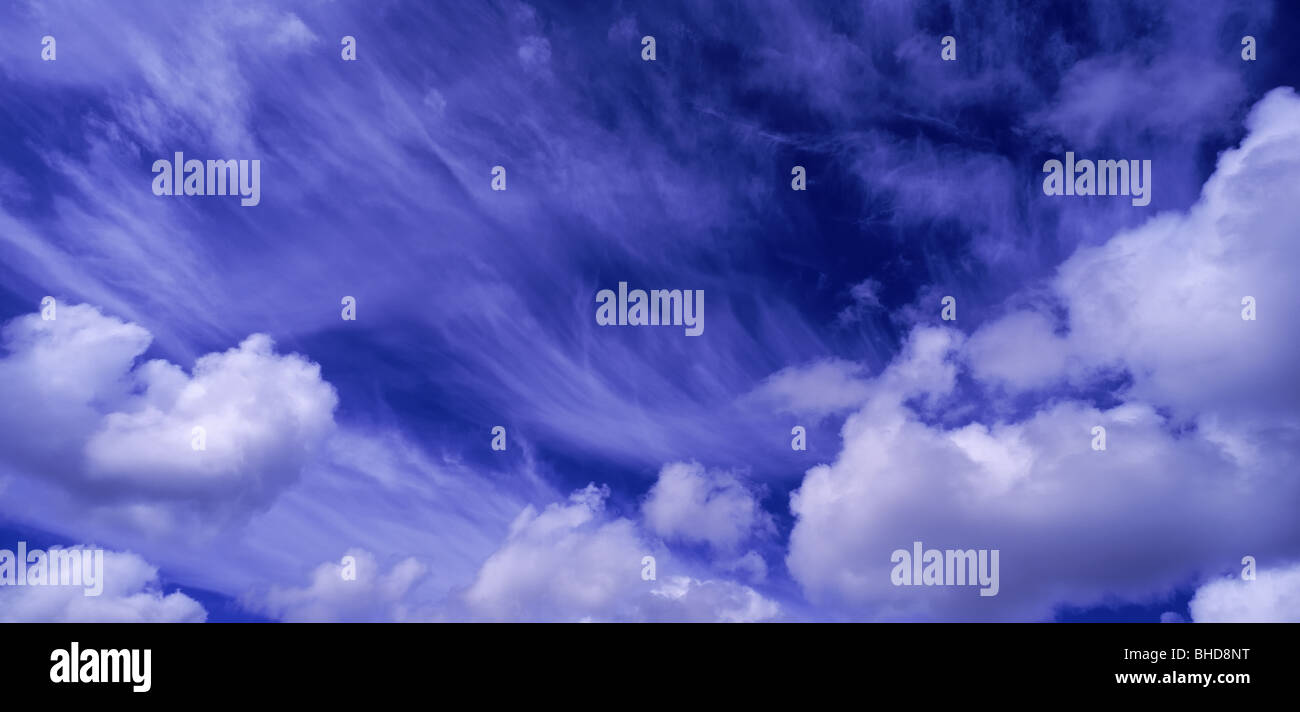 Cumulus-Wolken, Island Stockfoto