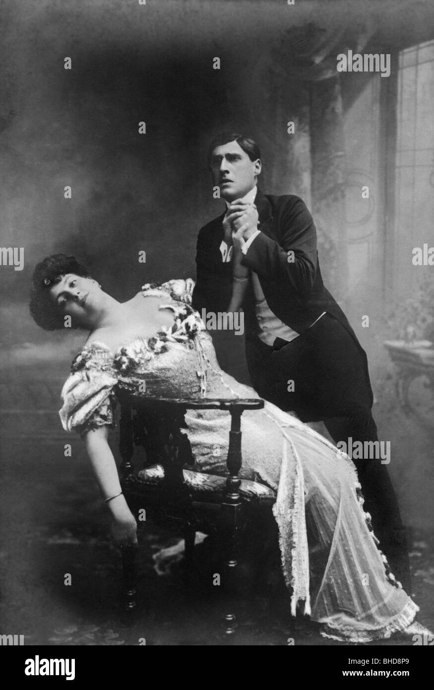 Theater/Theater, Schauspieler, Phila Wolff, Louis Treumann, Theater an der Wien, Wien, ca. 1906, Stockfoto