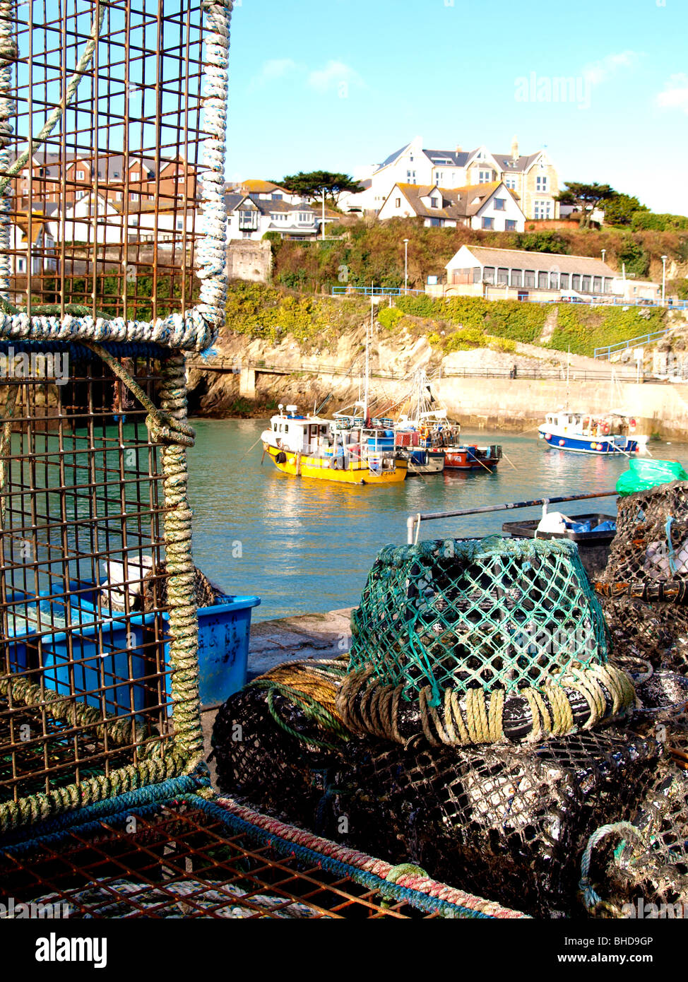 Hafen von Newquay, Cornwall. Stockfoto