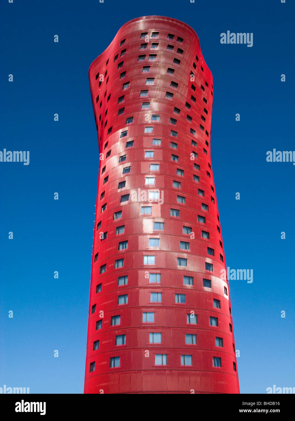 Turm von Toyo Ito in Plaça Europa, Hospitalet de Llobregat. Barcelona Provinz, Katalonien, Spanien Stockfoto