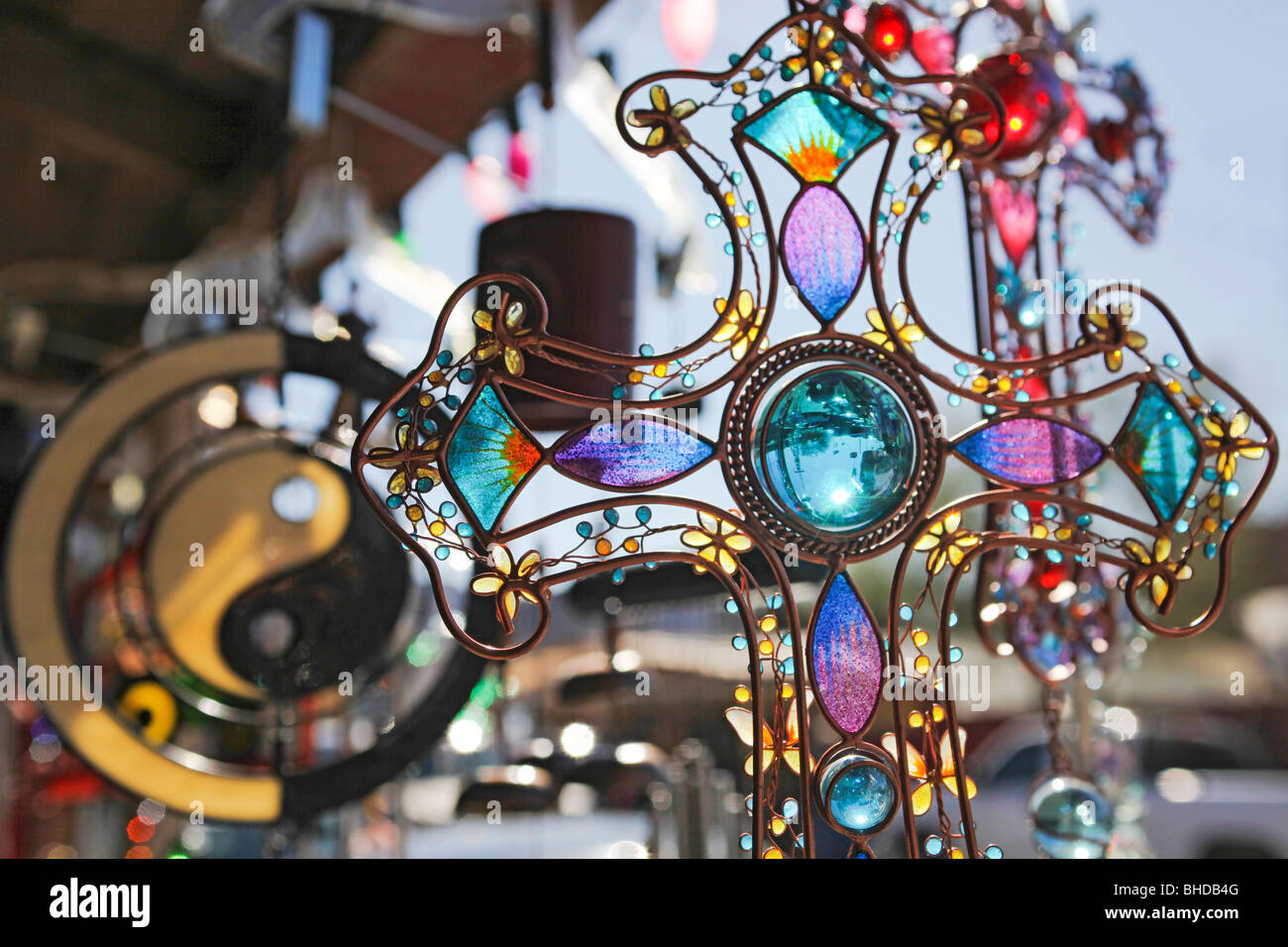 Sonnenfänger hängenden außerhalb Stockfoto