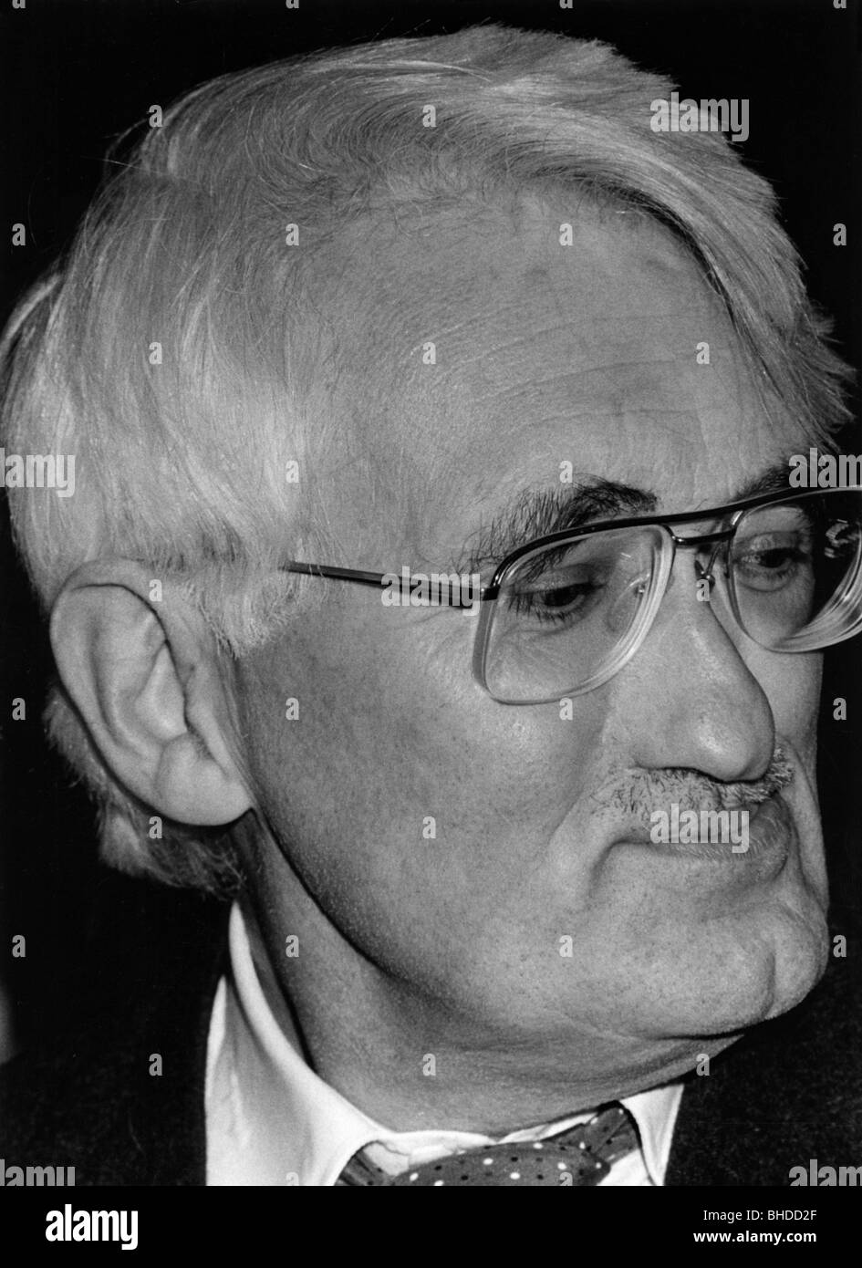 Habermas, Jürgen, * 18.6.1929, deutscher Soziologe, Philosoph, Porträt, bei der Geschwister-Scholl-Preisverleihung, München, 18.11.1985, Stockfoto