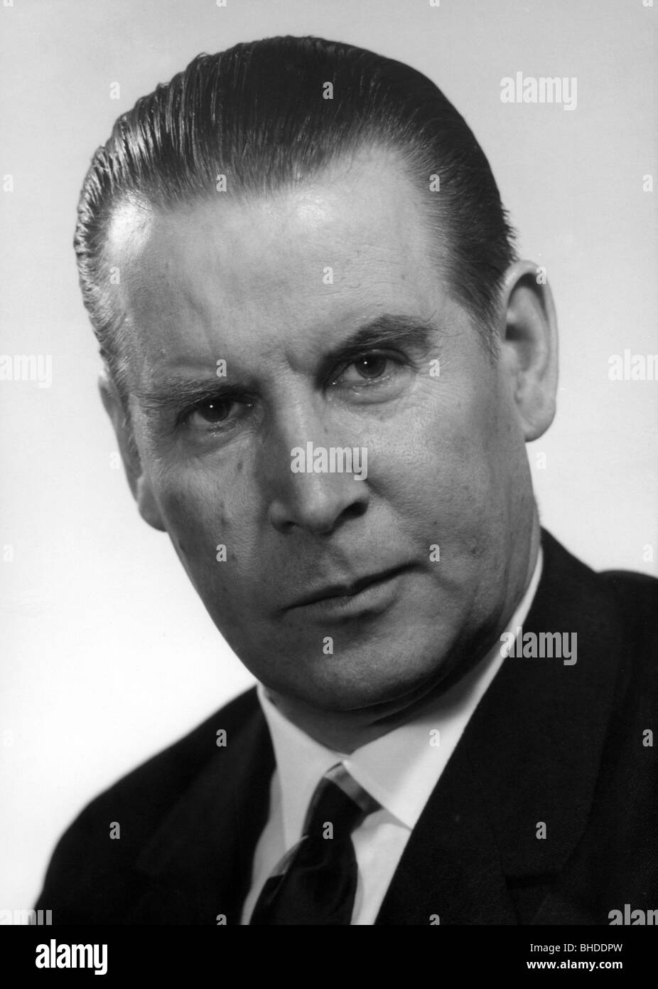 Schroeder, Gerhard, 11.10.1910 - 31.12.1989, deutscher Politiker (CDU), Porträt, 1950er Jahre, Stockfoto