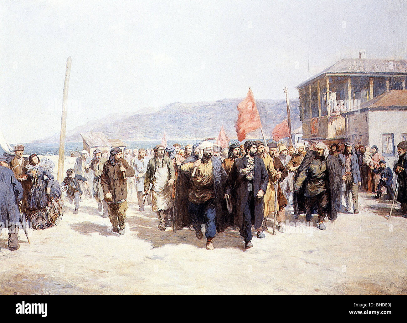 Geographie/Reisen, Russland, Politik, Demonstration der Kommunisten unter Stalin, Batumi, 1912, Stockfoto