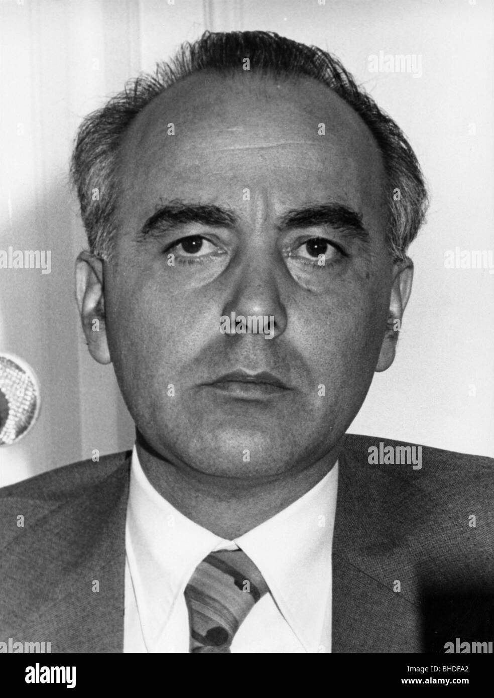 Friderichs, Hans, * 16.10.1931, deutscher Politiker (FDP), Bundeswirtschaftsminister 1972 - 1977, Porträt, 1973, Stockfoto
