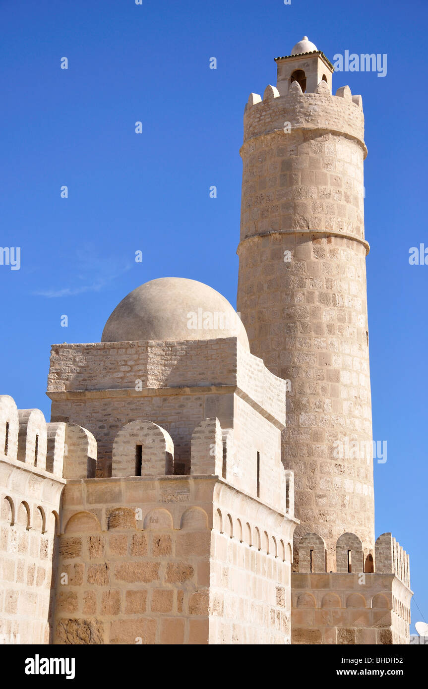 Der Ribat, Rue el Aghlaba, Sousse, Gouvernorat Sousse, Tunesien Stockfoto