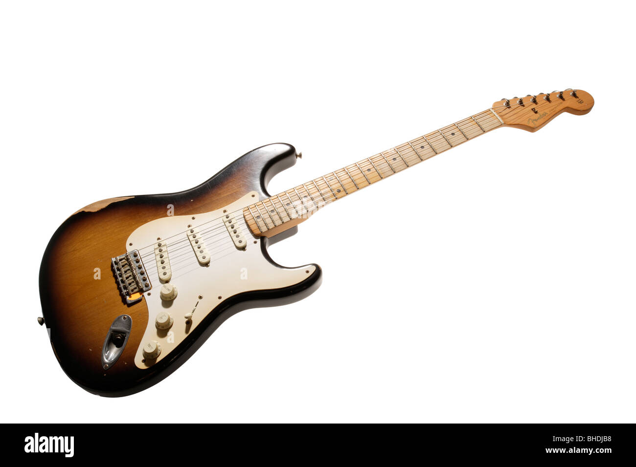 Fender Stratocaster e-Gitarre Stockfoto