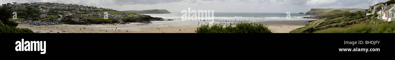 Polzeath Strand Cornwall England UK Stockfoto