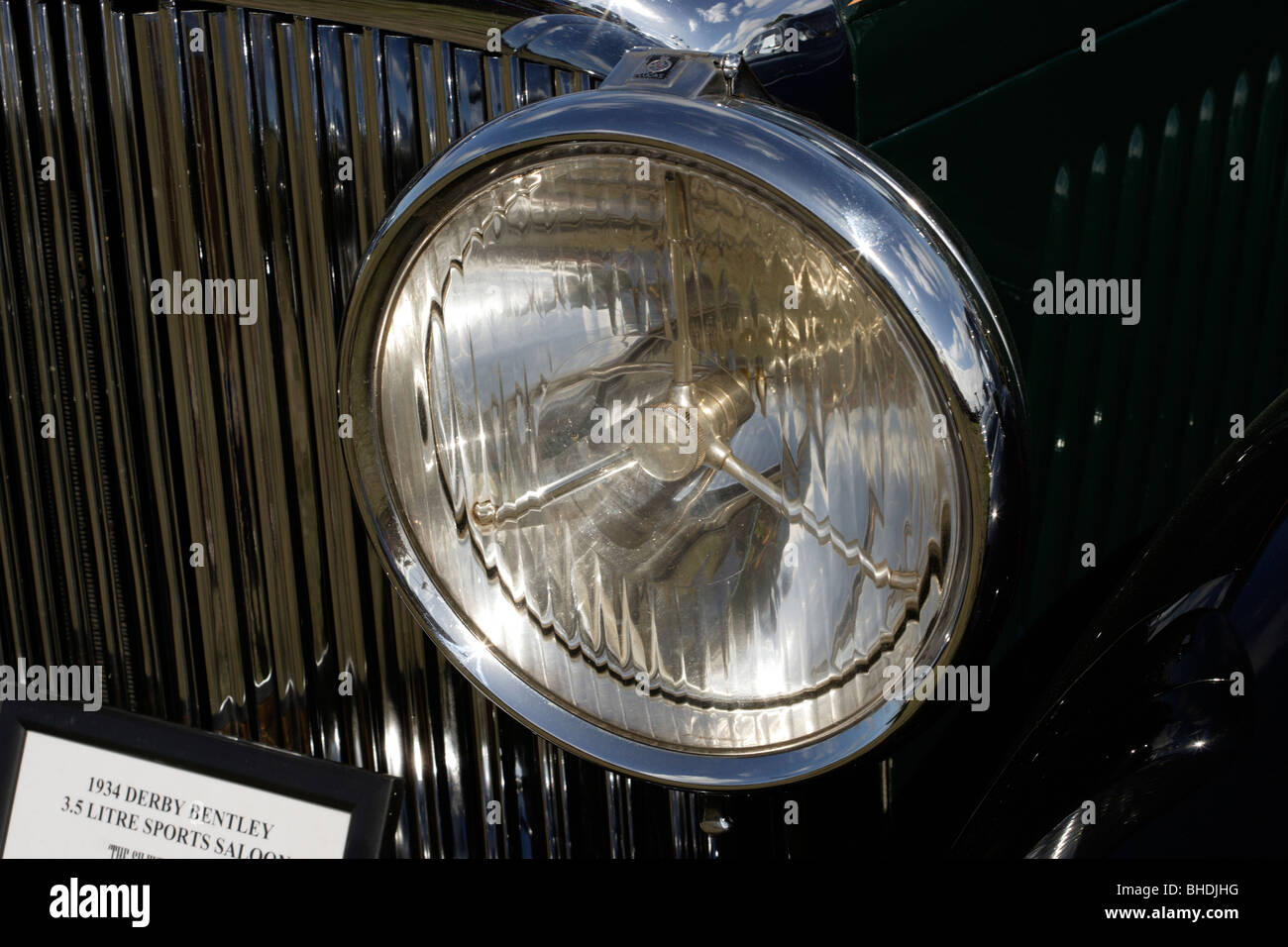 Alten Autoscheinwerfer Stockfoto