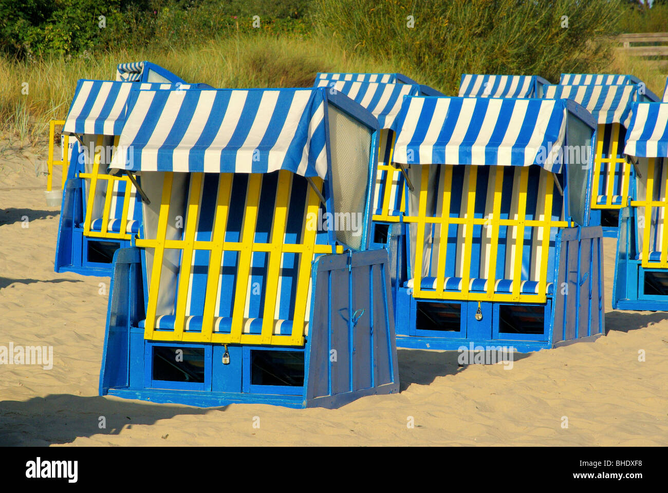 Strandkorb - Strandkorb 09 Stockfoto