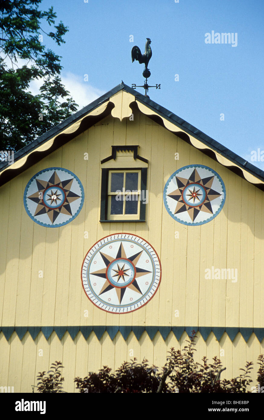 Hex-Zeichen, Amish Scheune, Maskottchen, Lancaster County, Pennsylvania Stockfoto