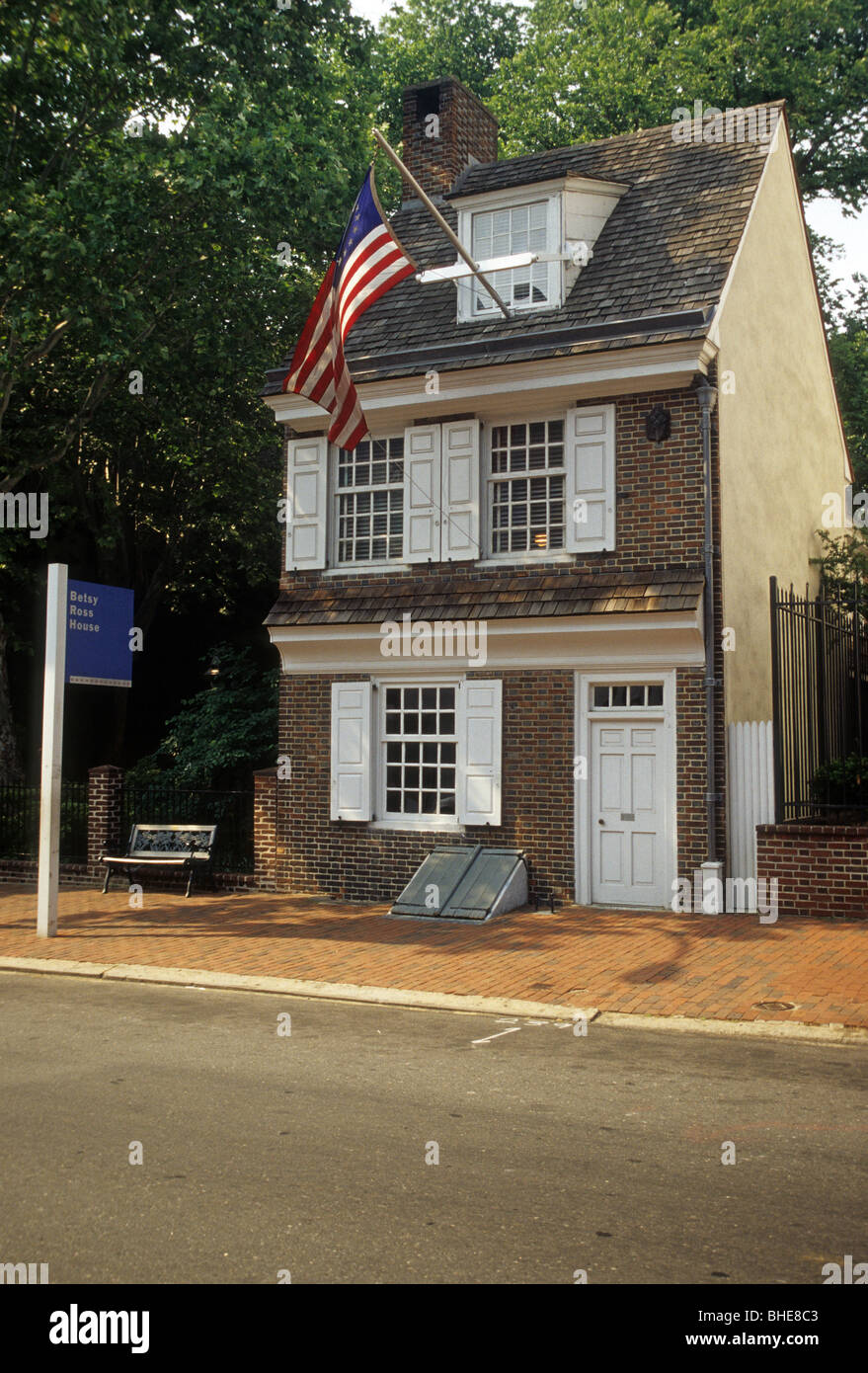 Betsy Ross House, 239 Arch Street Historic District, Philadelphia, Pennsylvania Stockfoto
