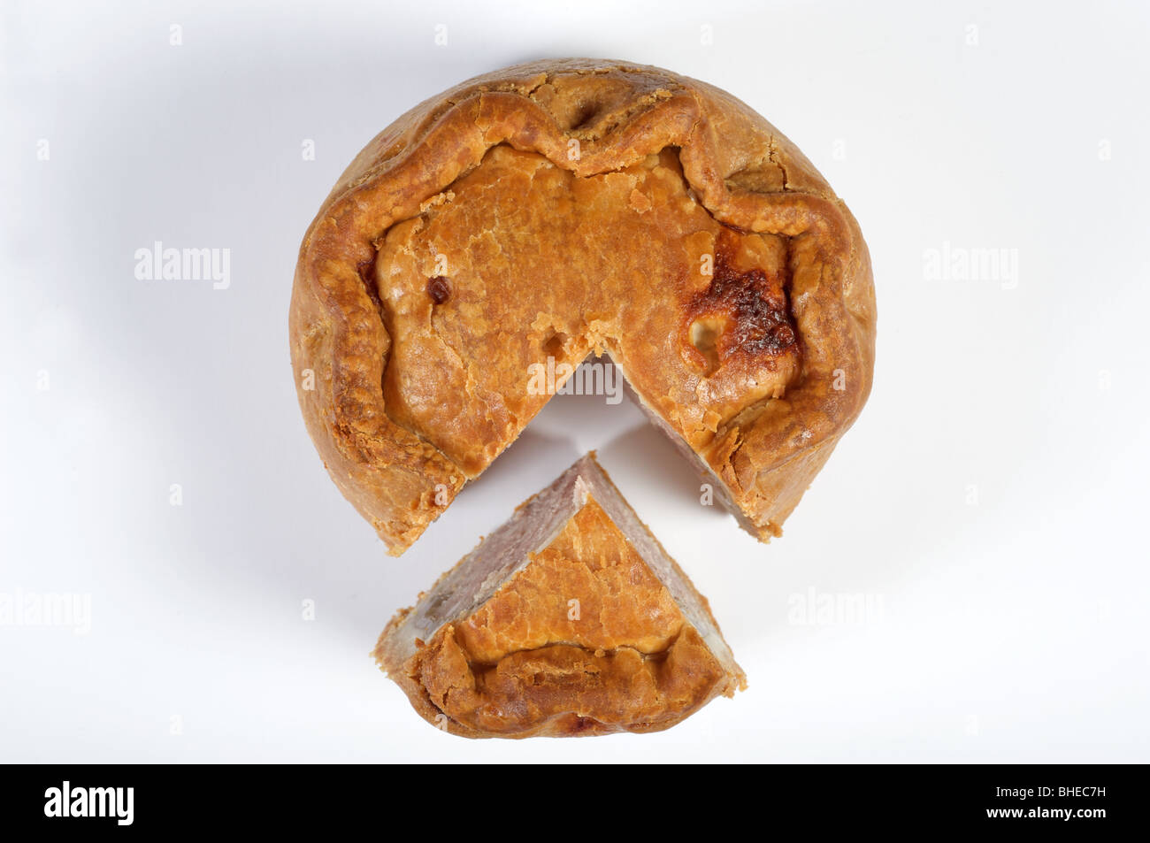 Dickinson und Morris Melton Mowbray Pork pie Stockfoto
