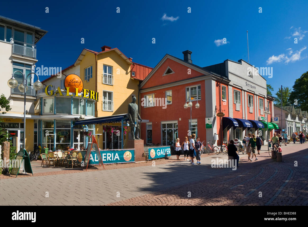 Sittkoff Galleria in Mariehamn Stockfoto