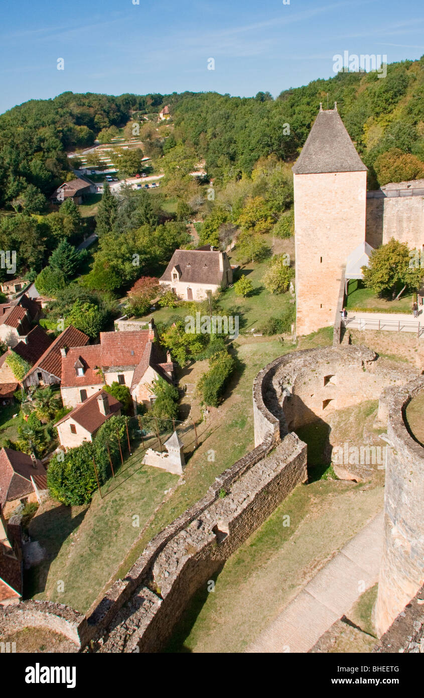 Castlenaud, Dordogne (Périgord), Süd-West Frankreich. Stockfoto