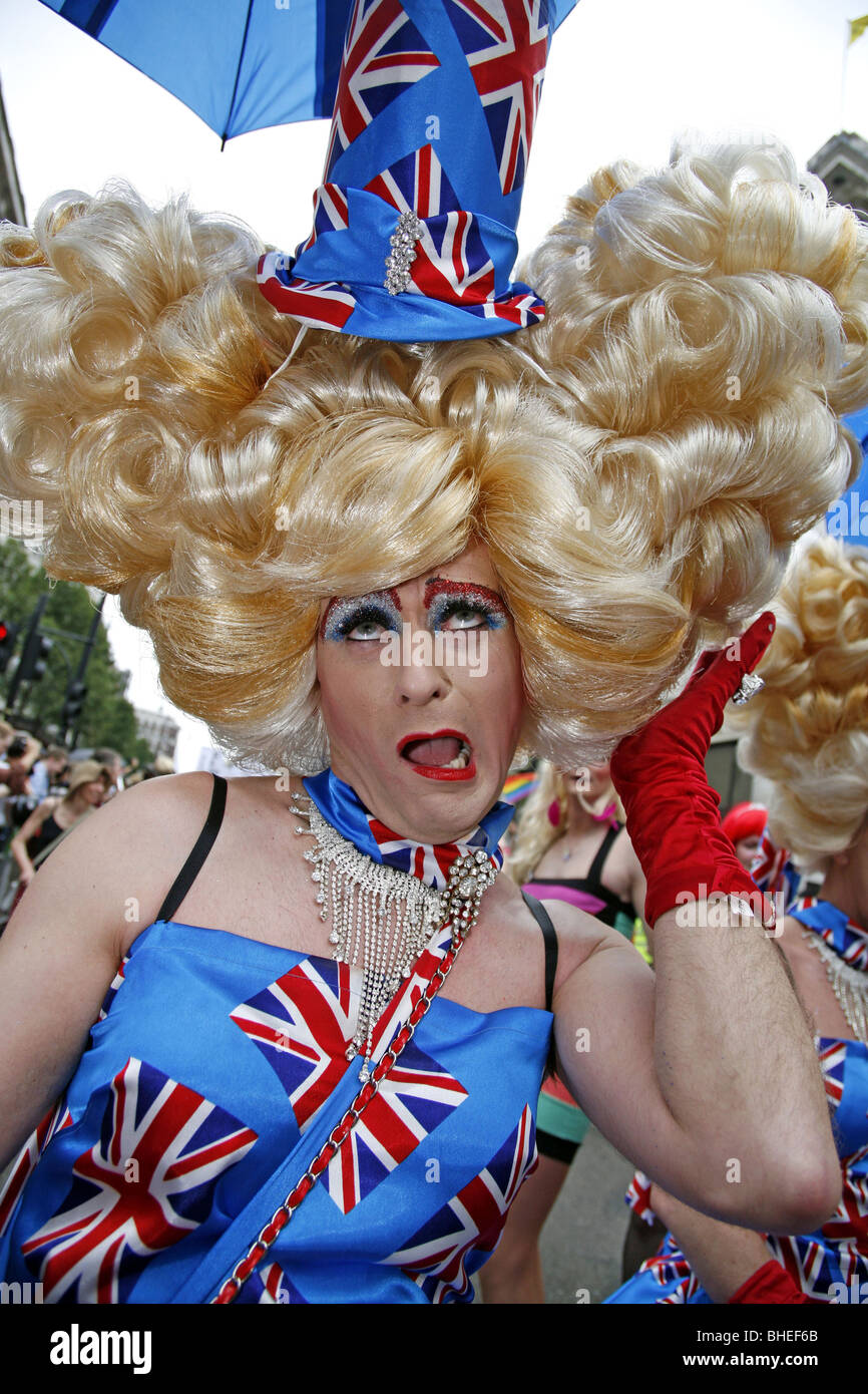 Gay-Pride-Parade 2009 in London Stockfoto